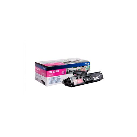 Brother TN329M - Magenta - original - toner cartridge - for Brother DCP-L8450CDW, HL-L8350CDW, HL-L8350CDWT, MFC-L8850CDW - 1
