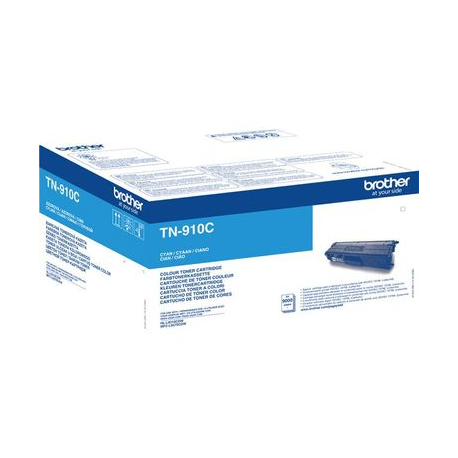 Brother TN910C - Ultra Jumbo - cyan - original - toner cartridge - for Brother HL-L9300, HL-L9310, MFC-L9570 - 2