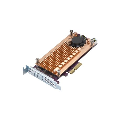 QNAP QM2-2S-220A - Storage controller - SATA - low profile - PCIe 2.0 x2 - for QNAP TS-1232, 1277, 253, 453, 473, 677, 832, 853, 877, 977, TVS-2472, 473, 673, 872, 873 - 2