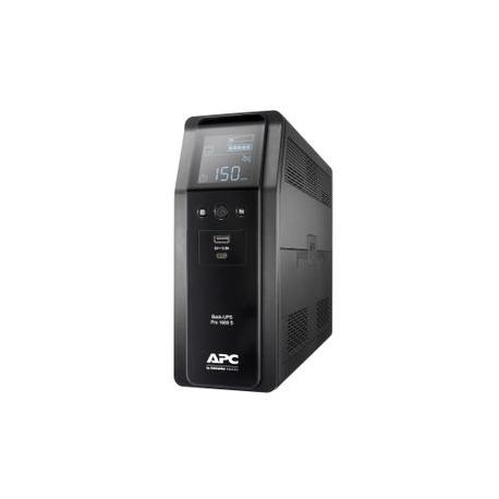 APC Back-UPS Pro BR1600SI - UPS - AC 220-240 V - 960 Watt - 1600 VA - 260 Wh - USB - output connectors: 8 - black - 9