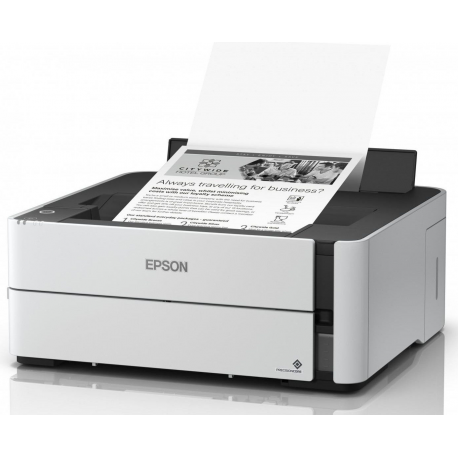 Epson EcoTank ET-M1170 - Printer - B / W - Duplex - ink-jet - refillable - A4 / Legal - 1200 x 2400 dpi - up to 20 ppm - capacity: 250 sheets - USB 2.0, Gigabit LAN, Wi-Fi(n) - white - 0