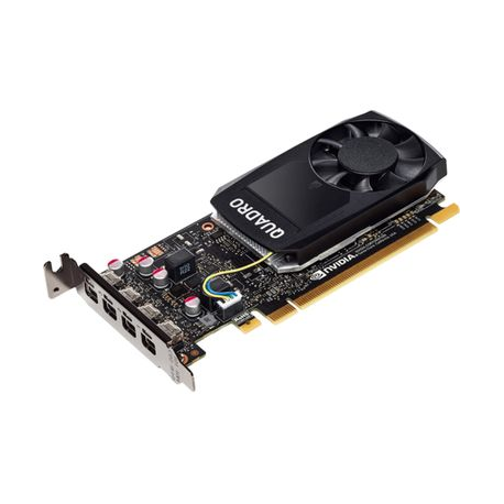 NVIDIA Quadro P1000 - Graphics card - 1 GPUs - Quadro P1000 - 4 GB GDDR5 - PCIe 3.0 x16 - 4 x Mini DisplayPort - for Workstation Z2 G4 (MT, SFF), Z2 G5, Z240 (SFF, tower), Z4 G4, Z440, Z6 G4, Z8 G4; ZCentral 4R Workstation - 1