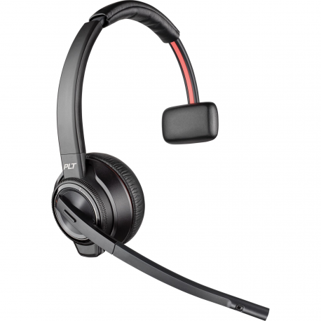 Poly Savi 8200 Series W8210 Spare - Headset - on-ear - DECT - wireless - active noise cancelling - with charging cradle - 1