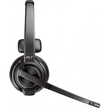 Poly Savi 8200 Series W8210 Spare - Headset - on-ear - DECT - wireless - active noise cancelling - with charging cradle - 2