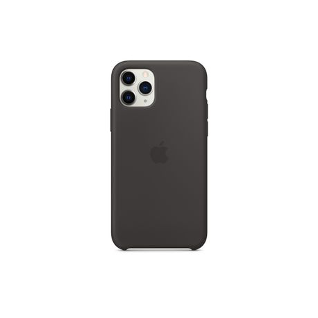 Apple - Back cover for mobile phone - silicone - black - for iPhone 11 Pro - 2