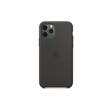 Apple - Back cover for mobile phone - silicone - black - for iPhone 11 Pro - 3