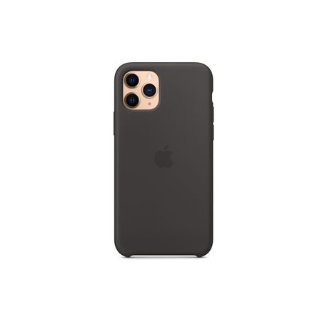 Apple - Back cover for mobile phone - silicone - black - for iPhone 11 Pro - 4