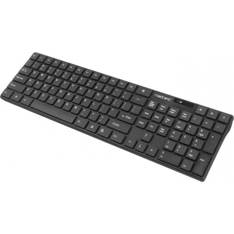 Natec Stingray - Keyboard and mouse set - wireless - 2.4 GHz - black - 3