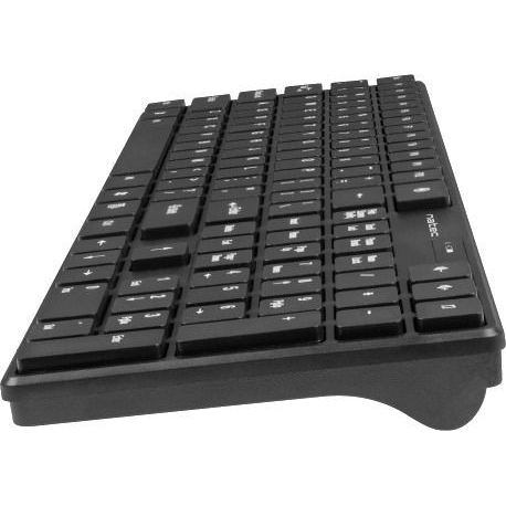 Natec Stingray - Keyboard and mouse set - wireless - 2.4 GHz - black - 4