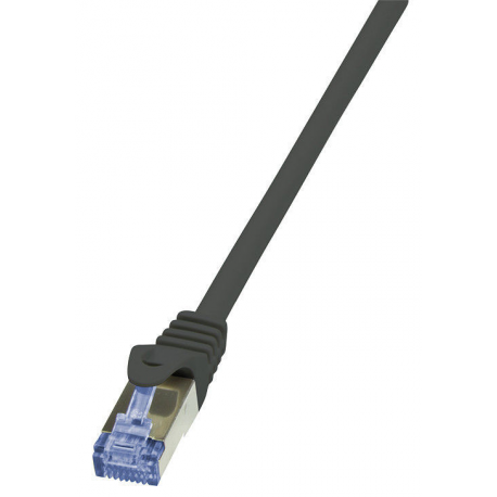 LogiLink PrimeLine - Patch cable - RJ-45 (M) to RJ-45 (M) - 5 m - SFTP, PiMF - CAT 7 - halogen-free, molded, snagless - black - 0