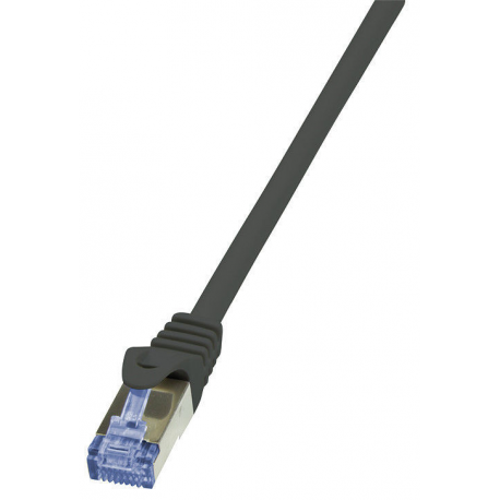 LogiLink PrimeLine - Patch cable - RJ-45 (M) to RJ-45 (M) - 10 m - SFTP, PiMF - CAT 7 - halogen-free, molded, snagless - black - 0