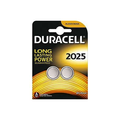 DURACELL Lithium button celles 3V (DL 2025),BL2 2-pack - 0
