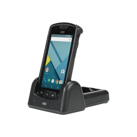 Mobilis PROTECH - Back cover for data collection terminal - black - for M3 SM10, SM15 - 1