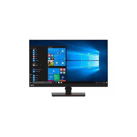 Lenovo ThinkVision T27q-20 - LED monitor - 27" - 2560 x 1440 QHD - IPS - 350 cd / m² - 1000:1 - 4 ms - HDMI, DisplayPort - raven black - 0
