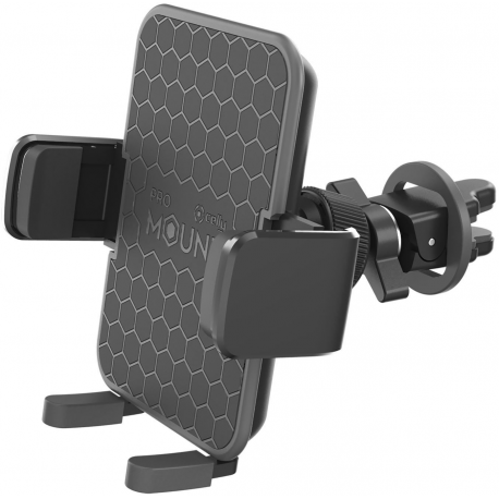 Celly Mount Vent Plus - Car holder for mobile phone - up to 6.5" - black - 5