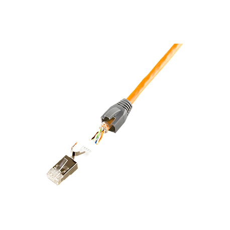 LogiLink - Network connector - RJ-45 (M) - shielded - 8 mm - CAT 7a (pack of 10) - 2