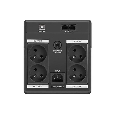 Armac Home 1500E - UPS - AC 145 - 290 V - 950 Watt - 1500 VA - 2 x 9 Ah - USB - output connectors: 4 - 4