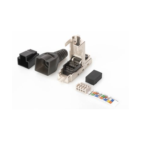 DIGITUS Professional DN-93631 - Network connector - RJ-45 (M) - shielded - 5 - 9 mm - CAT 6a - IEEE 802.3an / IEEE 802.3at - 4