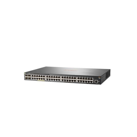 HPE Aruba 2930F 48G PoE+ 4SFP+ - Switch - L3 - Managed - 48 x 10 / 100 / 1000 (PoE+) + 4 x 1 Gigabit / 10 Gigabit SFP+ (uplink) - rack-mountable - PoE+ (370 W) - 1
