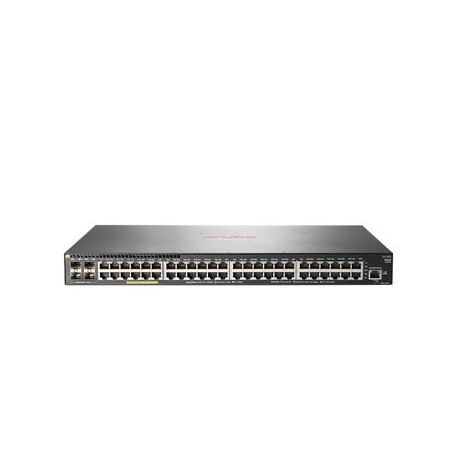 HPE Aruba 2930F 48G PoE+ 4SFP+ - Switch - L3 - Managed - 48 x 10 / 100 / 1000 (PoE+) + 4 x 1 Gigabit / 10 Gigabit SFP+ (uplink) - rack-mountable - PoE+ (370 W) - 2