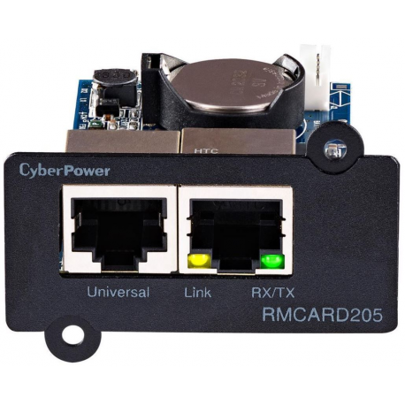 CyberPower RMCARD205 - Remote management adapter - 100Mb LAN - 100Base-TX - for Smart App Professional Rackmount Series PR3000; Smart App Sinewave PR1000 - 1