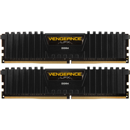 CORSAIR Vengeance LPX - DDR4 - kit - 32 GB: 2 x 16 GB - DIMM 288-pin - 2133 MHz  /  PC4-17000 - CL13 - 1.2 V - unbuffered - non-ECC - black - 5