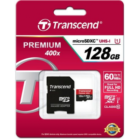Transcend Premium - Flash memory card (microSDXC to SD adapter included) -  Prompt SIA