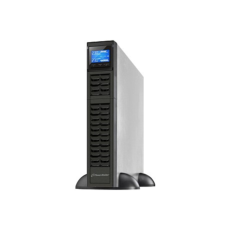 PowerWalker VFI 3000RT LCD - UPS - 2.7 kW - 3000 VA 9 Ah - RS-232, USB - output connectors: 9 - 2U - 19" - black - 3