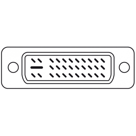 DIGITUS - VGA adapter - dual link - DVI-I (M) to HD-15 (VGA) (F) - molded - black - 3