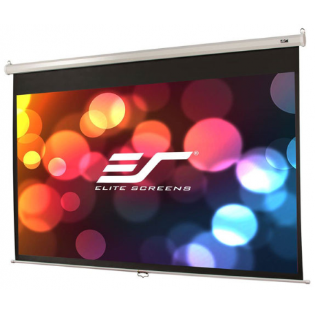Elite Screens Manual Series M136XWS1 - Projection screen - ceiling mountable, wall mountable - 136" (345 cm) - 1:1 - Matte White - 6