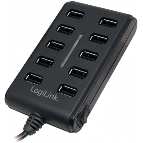 LogiLink USB 2.0 Hub 10-Port - Hub - 10 x USB 2.0 - desktop - 2