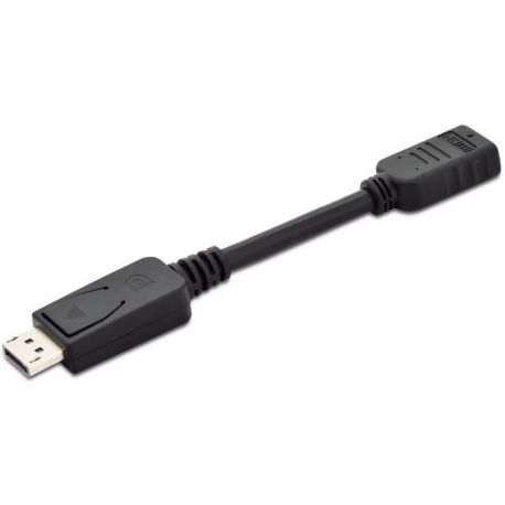 ASSMANN DisplayPort Adapter - Adapter - DisplayPort male to HDMI female - 15 cm - double shielded - black - 1