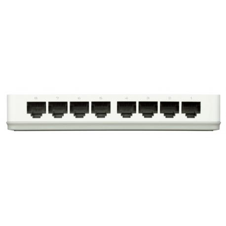Dlinkgo 8-Port Fast Ethernet Easy Desktop Switch GO-SW-8E - Switch - 8 x 10 / 100 - desktop - DC power - 2