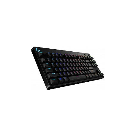 Logitech G Pro Mechanical Gaming Keyboard - Keyboard - backlit - USB - US International - key switch: GX Blue Clicky - black - 2
