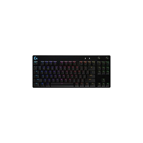 Logitech G Pro Mechanical Gaming Keyboard - Keyboard - backlit - USB - US International - key switch: GX Blue Clicky - black - 5