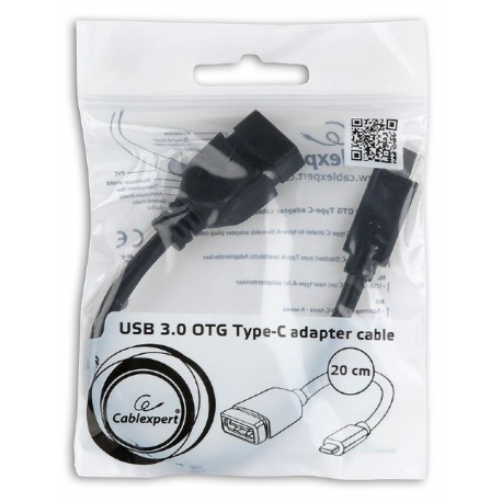 Cablexpert - USB adapter - USB-C (M) to USB (F) - USB 3.0 OTG - 20 cm - 1