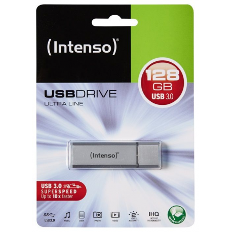 Intenso Ultra Line - USB flash drive - 128 GB - USB 3.0 - silver - 2