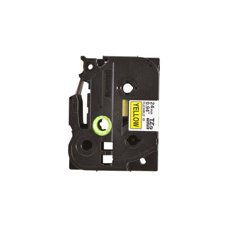 Brother TZe-FX651 - Black on yellow - Roll (2.4 cm x 8 m) 1 cassette(s) flexible tape - for Brother PT-D600; P-Touch PT-3600, D600, D800, E550, P750, P900, P950; P-Touch EDGE PT-P750 - 2