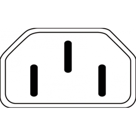 ASSMANN - Power cable - CEE 7 / 7 (M) to IEC 60320 C13 - AC 250 V - 1.2 m - molded - black - Germany - 1