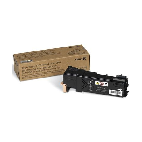 Xerox Phaser 6500 - High capacity - black - original - toner cartridge - for Phaser 6500; WorkCentre 6505 - 3
