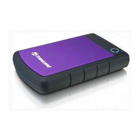 Transcend StoreJet 25H3P - Hard drive - 1 TB - external (portable) - 2.5" - USB 3.0 - 5400 rpm - buffer: 8 MB - brilliant purple - 2