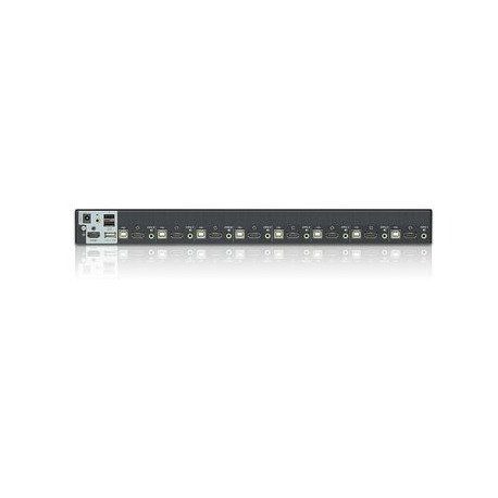 ATEN CS1798 - KVM / audio / USB switch - 8 x KVM / audio / USB - 1 local user - desktop, rack-mountable - 1