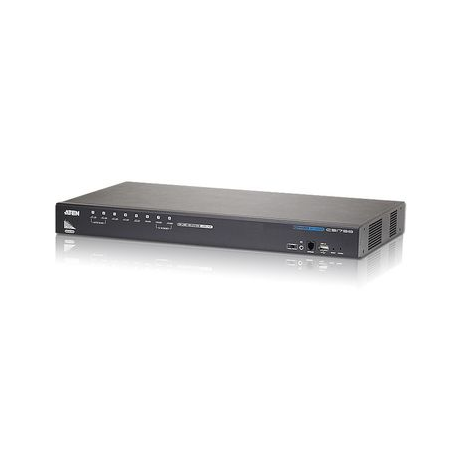 ATEN CS1798 - KVM / audio / USB switch - 8 x KVM / audio / USB - 1 local user - desktop, rack-mountable - 3