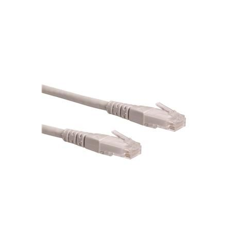 Goobay - Network cable - RJ-45 (M) to RJ-45 (M) - 25 cm - UTP - CAT 6 - molded, snagless - grey - 0