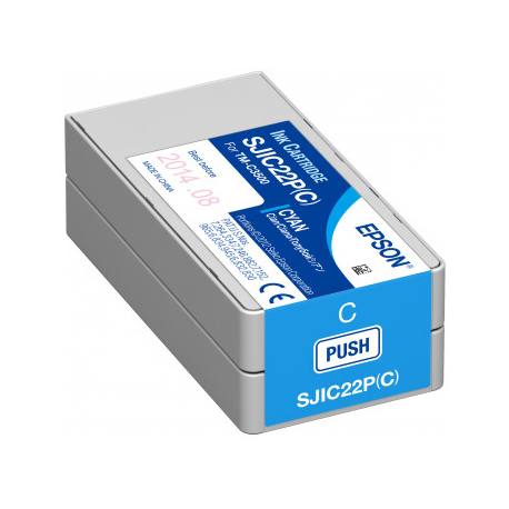 Epson SJIC36P(C) - 80 ml - cyan - original - ink cartridge - for ColorWorks CW-C6000Ae, CW-C6000Pe, CW-C6500Ae, CW-C6500Pe - 2