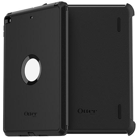 OtterBox Defender Series - Protective case for tablet - polyester, polycarbonate, synthetic rubber - black - for Apple 10.2-inch iPad (7th generation, 8th generation) - 9