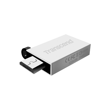 Transcend JetFlash Mobile 380 - USB flash drive - 16 GB - USB 2.0 - silver - 2