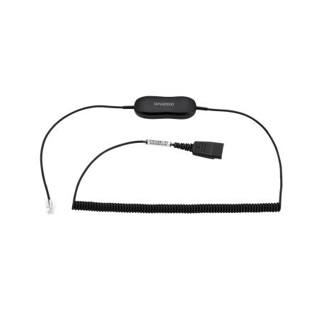 Jabra GN1218 AC Attenuation - Headset cable - Quick Disconnect plug - 2 m - for Cisco IP Phone 78XX, 88XX; BIZ 1500, 2300, 2400 - 1