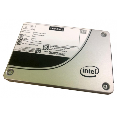Intel S4510 Entry - SSD - encrypted - 960 GB - hot-swap - 2.5" - SATA 6Gb / s - 256-bit AES - for ThinkAgile MX3330-F Appliance; MX3331-F Certified Node; VX75XX Certified Node - 1