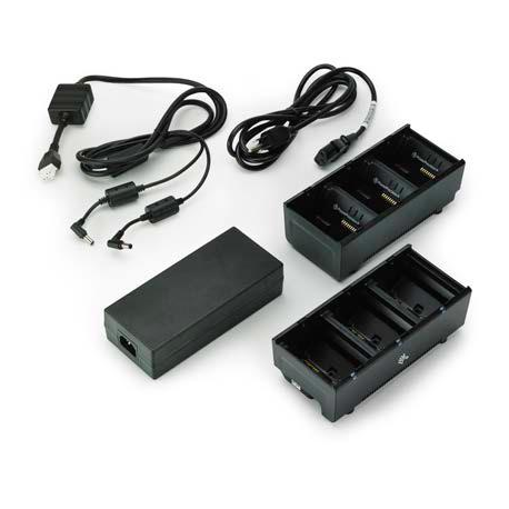 Zebra 3-Slot Battery Charger Connected via Y Cable - Battery charger - output connectors: 3 - United Kingdom (pack of 2) - for QLn 220, 220 Healthcare, 320, 420; ZQ500 Series ZQ510, ZQ520; ZQ600 Series ZQ610, ZQ620 - 0